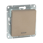 Механизм выключателя, одноклавишный, с подсветкой, шампань Эпика EKF