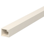 Мини-канал WDK с крышкой 15x15x2000 мм (высота борта 15 мм, крышка 15 мм) ПВХ кремовый RAL 9001