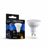 Лампа светодиодная Voltega GU10 10W 2800К матовая VG1-S1GU10warm10W-C
