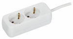 UMA Удлинитель У02 2 места 3м 3х1мм2 10А бел. IEK