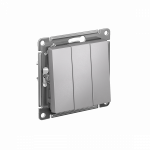 Выключатель 3кл с/у алюминий механизм AtlasDesign Systeme Electric (1/10)