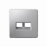 ARTGALLERY НАКЛАДКА ДВОЙНАЯ для информационных функций типа Keystone, АЛЮМИНИЙ