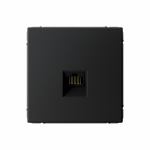 ARTGALLERY РОЗЕТКА компьютерная RJ45, кат. 6A, механизм, ЧЕРНЫЙ ШЕЛК
