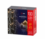 Коннектор ЭРА ERAPS-WK2 бахрома уличная белый каучук 2*1 м теплый белый 120 LED