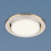 Точечный светильник 1036 GX53 WH/GD белый/золото (1/50)