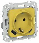 FLITE Роз.с з/к/ш 16А USB AC 20Вт РСЮшс11-0-ФлЖК ж/к IEK