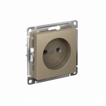 ATLASDESIGN РОЗЕТКА без заземления без шторок, 16А, механизм, ШАМПАНЬ