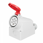 Розетка настенная WS IP44 32A 6P+E 400В