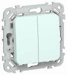 FLITE Выключ. жалюзи с блок. 10А ВЖ42-2-0-ФлХЛ х/л IEK