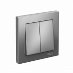 Выключатель 2кл с/у сталь в сборе AtlasDesign Systeme Electric (1/15)
