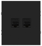 Розетка ЭРА Arktik 16-3108-05 информационная двойная 2XRJ45 антрацит Розетка ЭРА Arktik 16-3108-05 информационная двойная 2XRJ45 антрацит