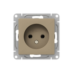 Механизм розетки, 16А, без заземления, без шторок, шампань Эпика EKF