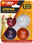 СИЛА Крючки на силикон. крепл. 5 O, набор GIRL до 1 кг, 4 шт. [SH5-R4GMIX-24] (24/288/2304)