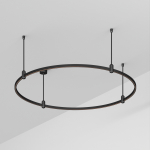 Основание ART-APRIORI-ROUND-ROD-400-R1200 (BK) (Arlight, IP20 Металл, 3 года)