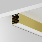 Led Strip Алюминиевый профиль накладной-подвесной 35x35 (Латунь, 2 м), ALM-3535BT-BR-2M