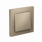 Выключатель 1кл с/у шампань в сборе быстрозажим AtlasDesign Systeme Electric (15/15)