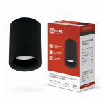 Светильник потолочный НПБ ЦИЛИНДР-GU10-BL/BL под лампу GU10 70x100мм черный IN HOME