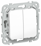 Выключатель 2кл с/у белый механизм ВС12-1-0-ФлБ FLITE IEK (1/100)