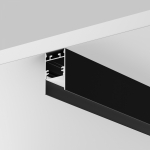 Led Strip Алюминиевый профиль накладной-подвесной 25x42 (Черный, 2 м), ALM-2542-B-2M