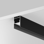 Led Strip Алюминиевый профиль накладной-подвесной 35x51 (Черный, 2 м), ALM-3551-B-2M
