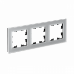 Рамка 3гн стекло алюминий AtlasDesign Nature Systeme Electric (1)