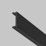 Заглушки и крепления для профиля Черный