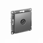 Розетка 1гн ТВ оконечная с/у сталь механизм AtlasDesign Systeme Electric (1/5)