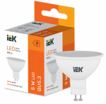 LED MR16 410lm 3000K GU5 IEK СНЯТО