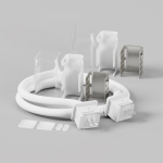 Led Strip Двусторонний коннектор питания с проводом (30 см) для гибкого неона 17x12 мм 432013