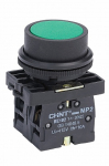 Кнопка управления NP2-BA35 без подсветки зеленая , 1НЗ +1НО IP40
