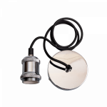 Патрон Е27 с проводом ретро электро серебро 1м 230V/1M PLC 01 Electrosilvering Jazzway (1/50)