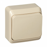 Выключатель 1кл о/у крем IP20 Этюд Systeme Electric  (1/25/200)