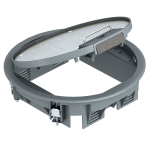 Лючок GESR4U (универсальный) для 6 розеток Modul45 (для 2xUT3 арт. 7408723) полиамид, серый