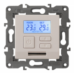Терморегулятор электронный с датчиком температуры пола крем 16А 14-4111-02 Elegance ЭРА (1/6)