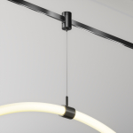 Technical Коннектор с тросовым подвесом Tau в шинопровод Flarity черный