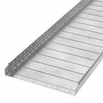 Лоток перфорированный Профи INOX (AISI 304) 600х80х3000 (1,2 мм) (6 м/уп) Промрукав