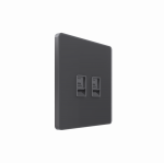 Systeme Infinity, Розетка информационная С/У RJ-45 кат.6 2-я, Вулканический пепел
