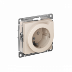 Розетка 1гн с З/К шторки с/у крем с выталкивателем механизм 16А AtlasDesign Systeme Electric (1/15)