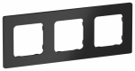 FLITE Рамка 3-мест. РУ-3-К-ФлЧ чер. IEK
