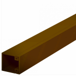 Кабельный канал WDK 20x20x2000 мм (мини-канал с крышкой) ПВХ, коричневый