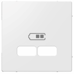 Центр. плата USB с/у usb пластик белый с надписью IP20 SE MERTEN