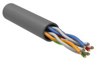 UTP 4PR 24AWG CAT5е информационный (0,51мм медь) solid PVC серый (305м/бухта) РФ/Т ITK (1м)
