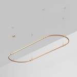 Основание ART-APRIORI-OVAL-HANG-3000x1000 (GD) (Arlight, IP20 Металл, 3 года)