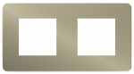 Рамка 2-пост. цвет бронза пластик горизонт. и вертик., IP21 Unica NEW SE