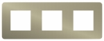 Рамка 3-пост. цвет бронза пластик горизонт. и вертик., IP21 Unica NEW SE