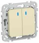 FLITE Выключ. 2-кл. с инд. 10А ВС12-1-1-ФлН нав. IEK