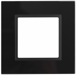 Рамка 1гн стекло черный/антрацит 14-5101-05 Elegance ЭРА