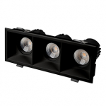 Светильник MS-FLOW-BUILT-S230x85-3x6W Warm3000 (BK, 38 deg, 230V) (Arlight, IP20 Металл, 5 лет)