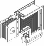 Секц. угл. вниз н/2 2500А Cu 3L+N+1/2PE IP55 тран. IEK
