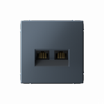 ARTGALLERY РОЗЕТКА двойная компьютерная RJ45+RJ45, кат. 5е, механизм, ГРИФЕЛЬ